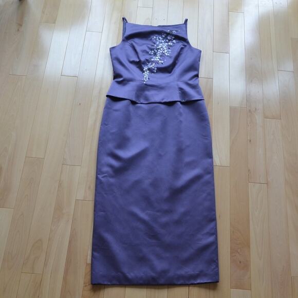 Michelangelo Sleeveless Formal Sheath Dress Floral - Picture 1 of 5